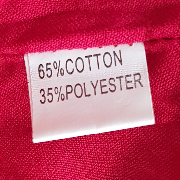 🆕️ Mura: Lost Muse Red Romper with Tan Floral Print. Cott-Poly Underlined. MED. - Picture 8 of 13